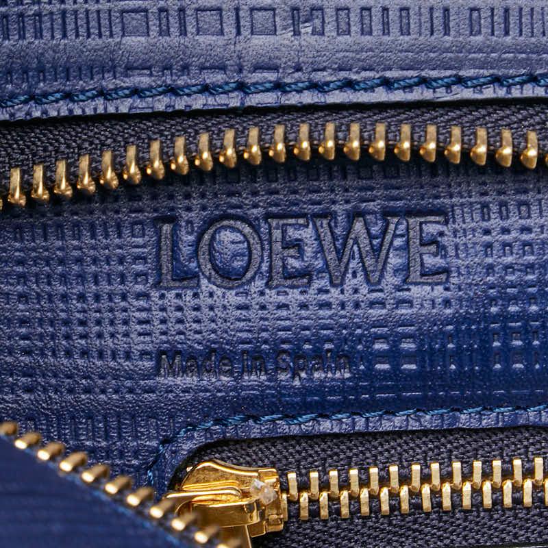 LOEWE ロエベ アナグラム デカロゴ トートバック 肩掛けネイビー ビジネス LOEWE ロエベ アナグラム デカロゴ トートバック 肩掛けネイビー
