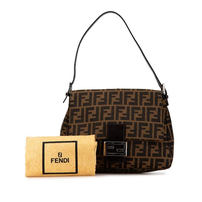 FENDI フェンディ ズッカ マンマバケット ハンドバッグ ワンショルダー 
