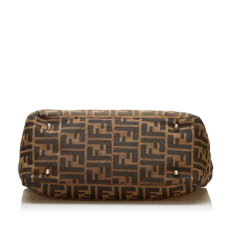 FENDI（フェンディ） ズッカ ハンドバッグ 26329 ブラウン キャンバス