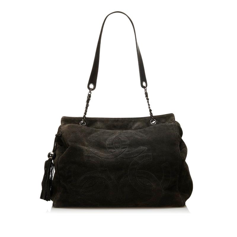 CHANEL シャネル トリプルココマーク フリンジ ショルダーバッグ  