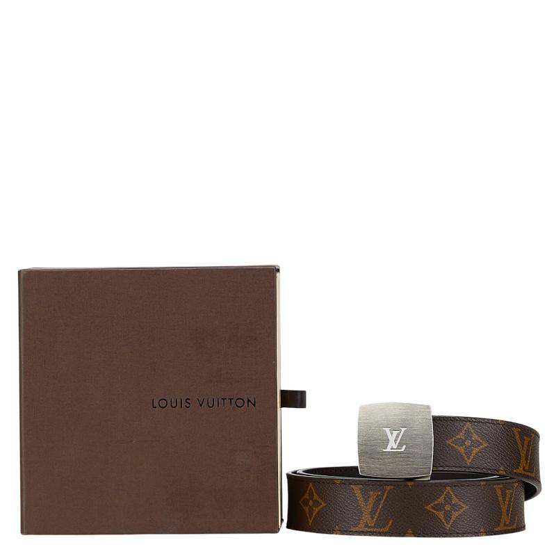 ルイ ヴィトン モノグラム サンチュール LVカット ベルト サイズ：80