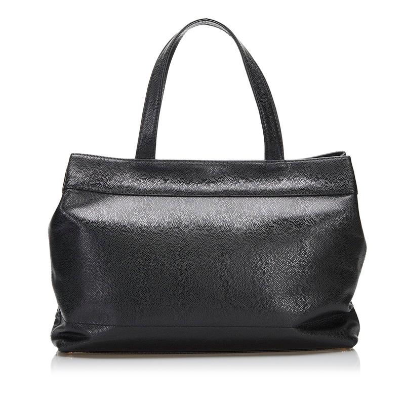 星*☆様 CHANEL ブラックレザー　ココマーク　トートバッグ CHANEL（シャネル） ココマーク トートバッグ ショルダーバッグ