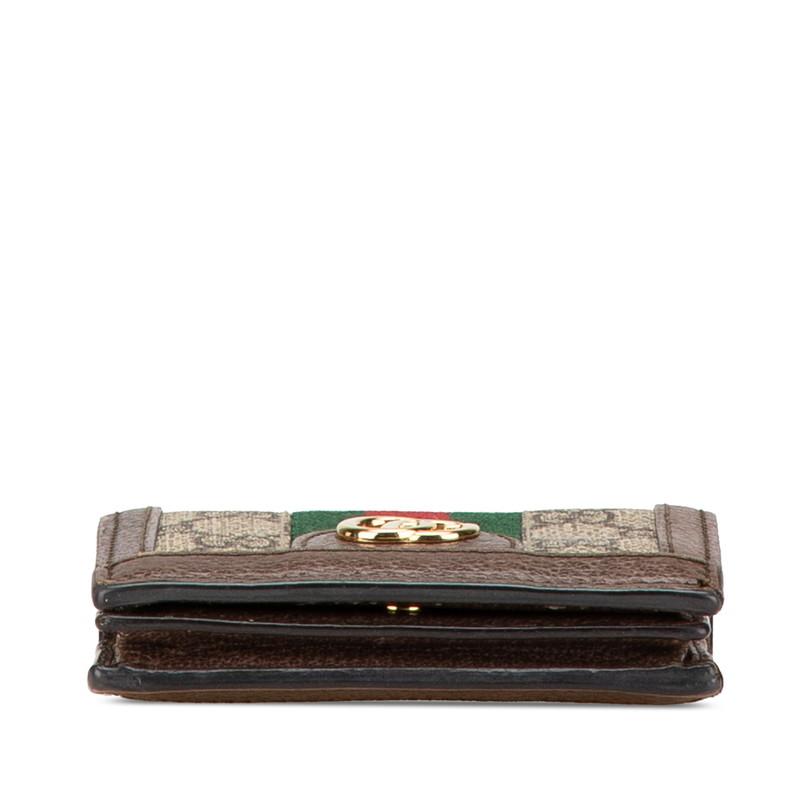 グッチ オフィディア GGスプリーム 二つ折り財布 コンパクトウォレット 523155 PVC レディース GUCCI 【214-95529】 GUCCI（グッチ） オフィディア GGスプリーム 二つ折り財布 コンパクト
