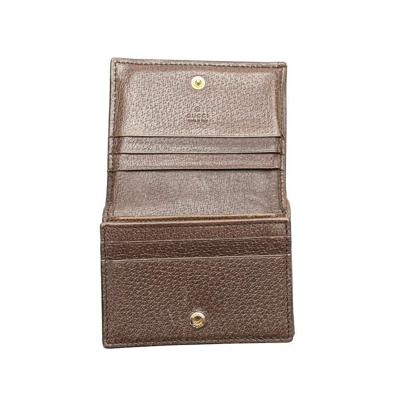 グッチ 523155 PVC×レザー オフィディア GGスプリーム 二つ折り財布 GUCCI（グッチ） GGスプリーム オフィディア 二つ折り財布 523155