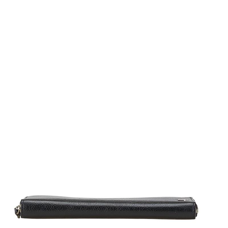 BALENCIAGA（バレンシアガ） Bロゴ 長財布 ブラック レザー レディース
