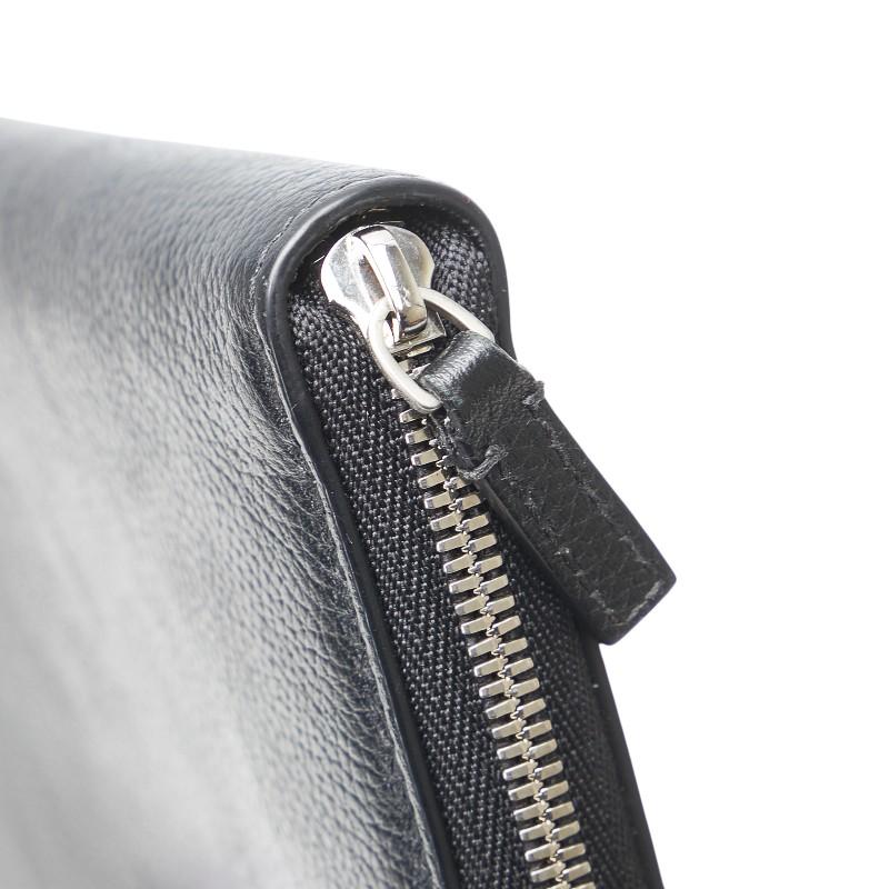 BALENCIAGA（バレンシアガ） Bロゴ 長財布 ブラック レザー レディース