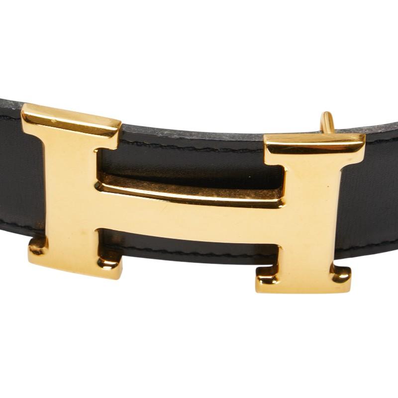 HERMES（エルメス） Hバックル コンスタンス ベルト 65 ブラック