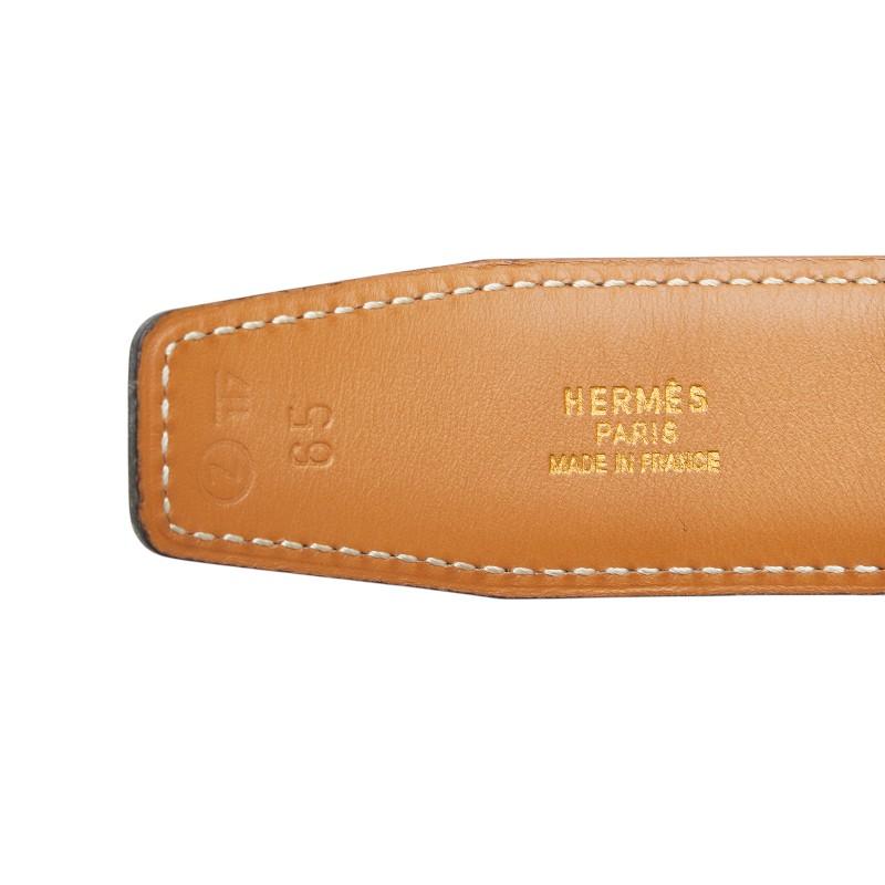HERMES（エルメス） Hバックル コンスタンス ベルト 65 ブラック