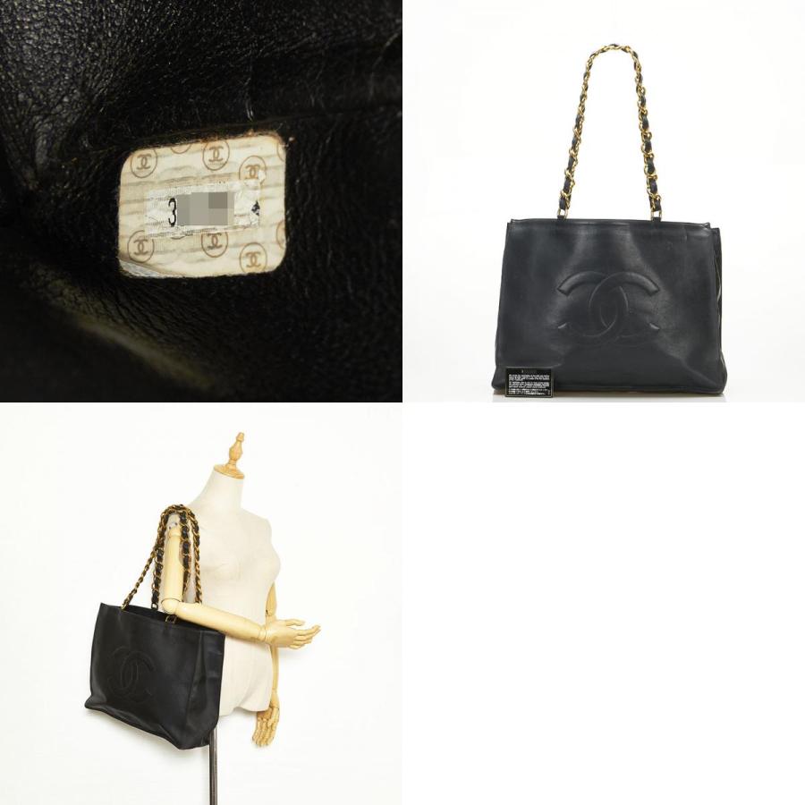 CHANEL（シャネル） ココマーク チェーン トートバッグ ブラック