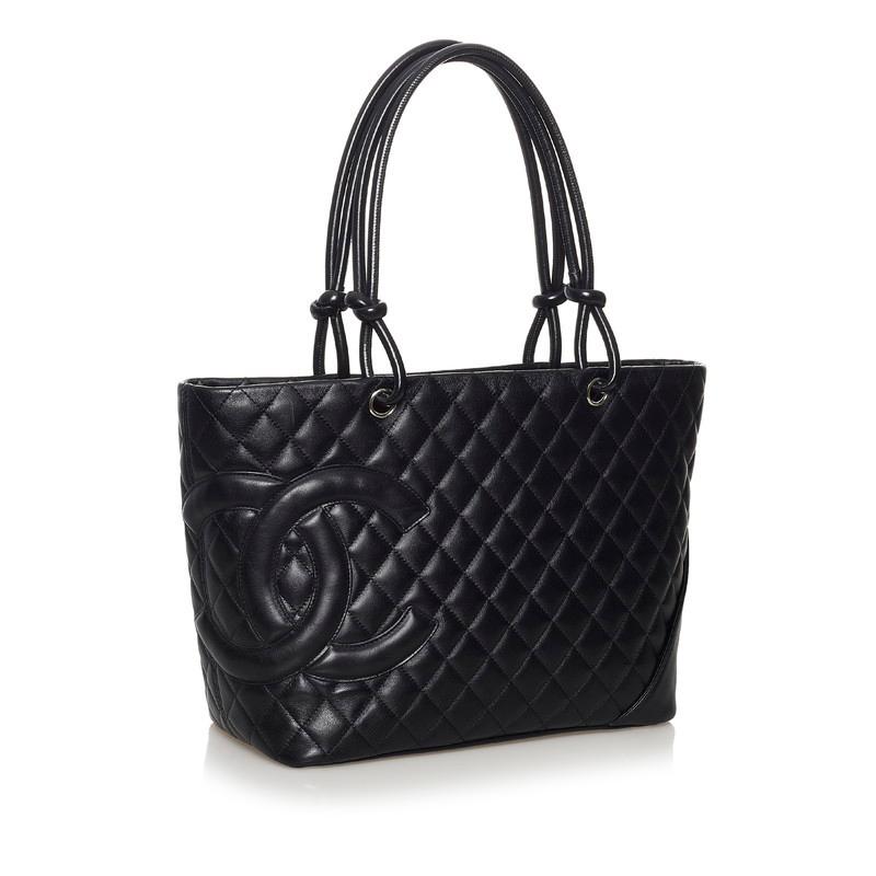 CHANEL（シャネル） カンボンライン ラージ トートバッグ ブラック