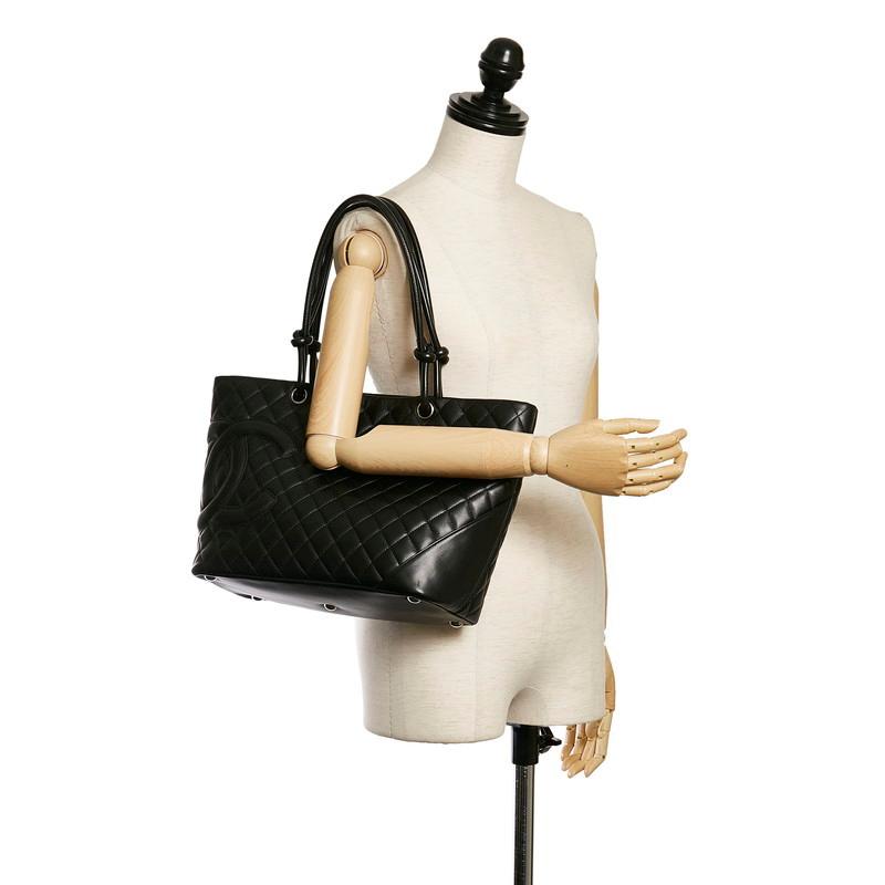 CHANEL（シャネル） カンボンライン ラージ トートバッグ ブラック
