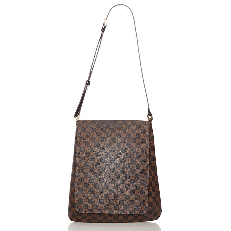 VUITTON ショルダーバック　ダミエ　ミュゼットサルサ　エベヌ　斜め掛け ダミエ ミュゼット・サルサ ロングショルダー 詳細情報とお値段