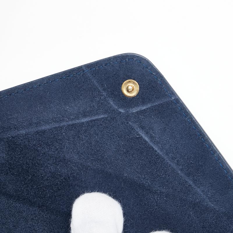 ベルルッティ ポーチ ネイビー レザー レディース Berluti 【中古