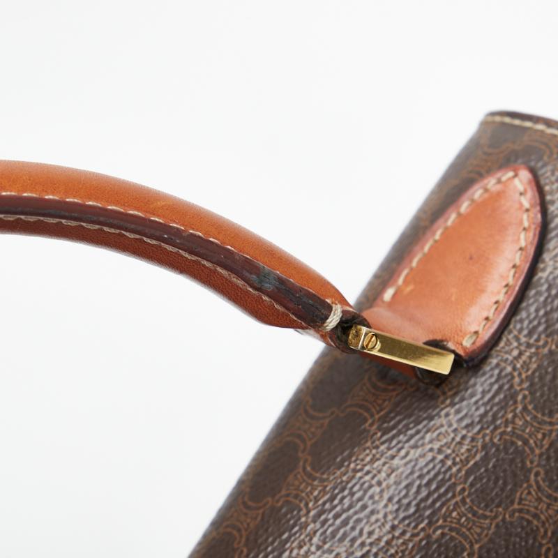 【美品】セリーヌ マカダムターンロックハンドバッグ ブラウン系 PVC2レザー 楽天市場】【ヴィンテージ】 セリーヌ ハンドバッグ マカダム