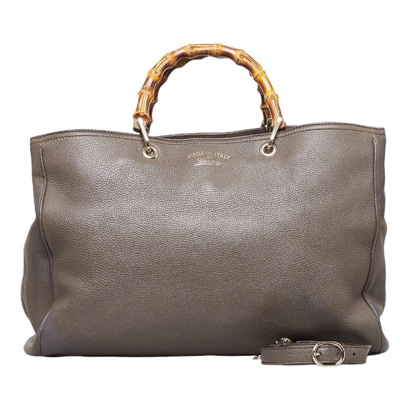 グッチバンブーショルダーバッグ バンブーGG トートバッグ2個セット GUCCI（グッチ） バンブー ショッパー ラージトート ハンドバッグ