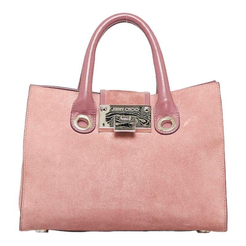 美品　ジミーチュウ　ライリー　ハンドバッグ　ショルダー2way ピンク系 美品 ジミーチュウ ライリー ハンドバッグ ショルダー2way