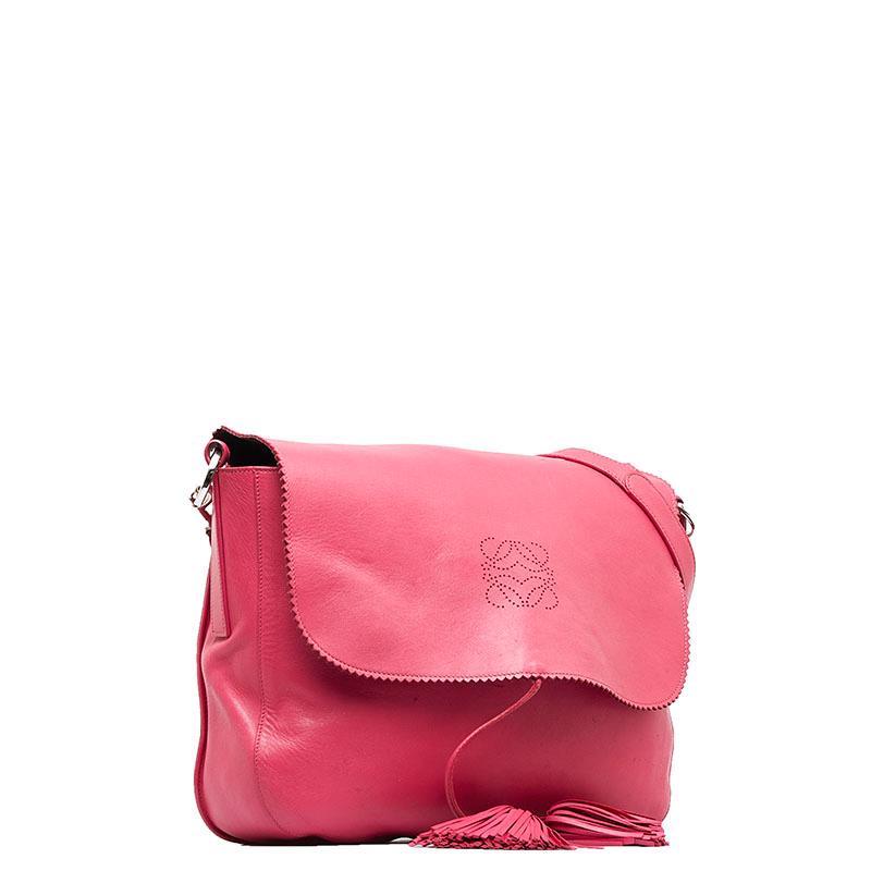 LOEWE（ロエベ） アナグラム タッセル 斜め掛け ショルダーバッグ 