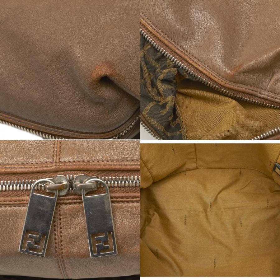 FENDI（フェンディ） ズッカ アンジップド ハンドバッグ ボストン