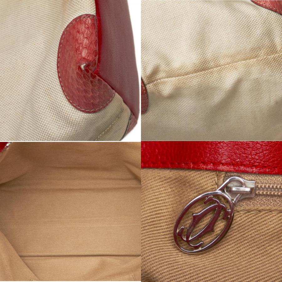 Cartier カルティエ マルチェロ パイソン型押し ショルダー