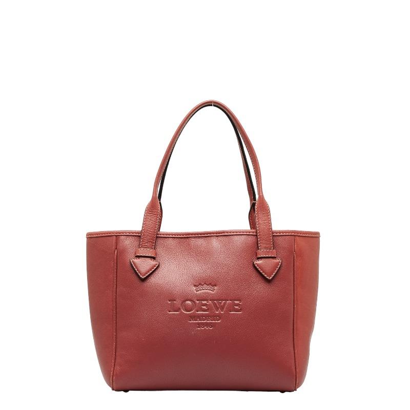ロエベ LOEWE トートバッグ ヘリテージ ハンドバッグ レザー 型押し