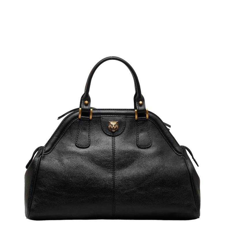 【美品】GUCCI グッチ 革 レザー ベルト レディース ブラック 黒 GUCCI グッチ リベル ハンドバッグ 516459 ブラック レザー
