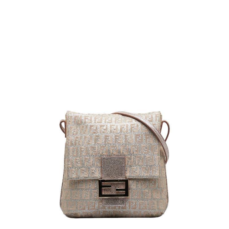 FENDI フェンディ ズッキーノ ラメ 斜め掛け ショルダーバッグ FENDI フェンディ ズッキーノ ラメ 斜め掛け ショルダーバッグ