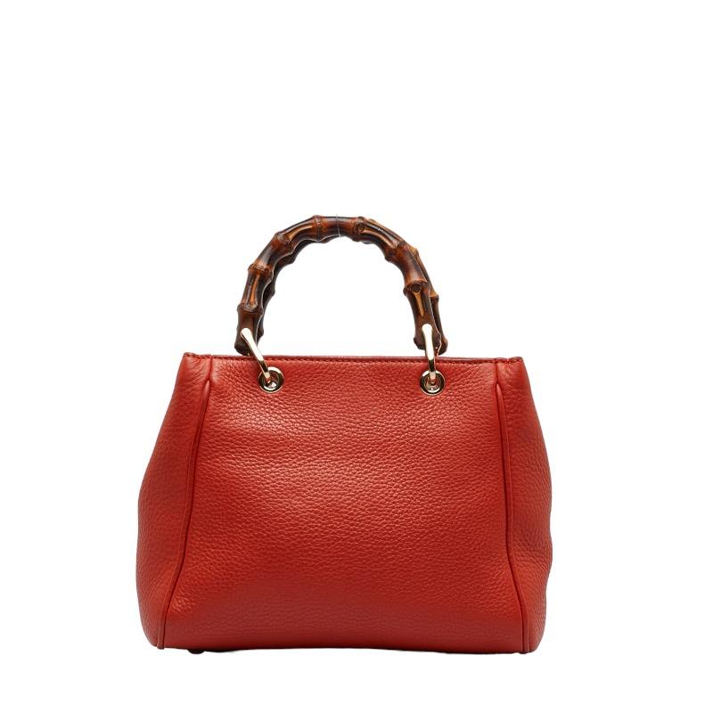 グッチ バンブー ミニショッパー ハンドバッグ ショルダーバッグ 2WAY 