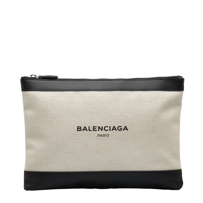 BALENCIAGA アイボリー クラッチバッグ BALENCIAGA クラッチバッグ アイボリー/ブラック
