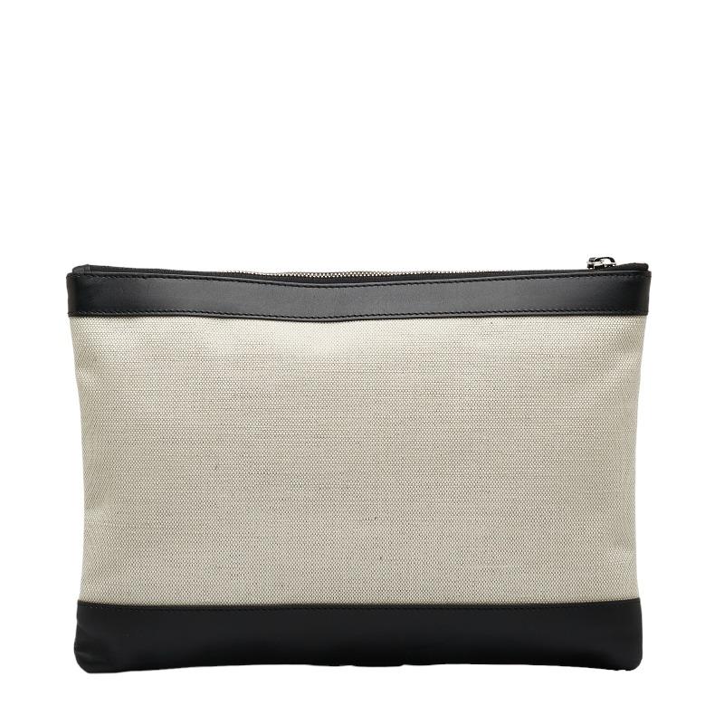 BALENCIAGA バレンシアガ ロゴ ネイビークリップM セカンドバッグ 