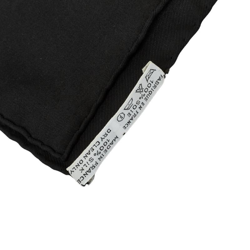 HERMES（エルメス） カレ90 mexique メキシコ 仏像 スカーフ ブラック