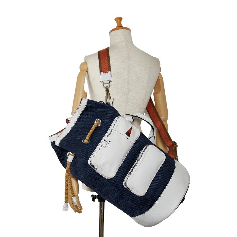 LOEWE ロエベ ロゴ フリンジ 巾着 ショルダーバッグ ハンドバッグ 2WAY  