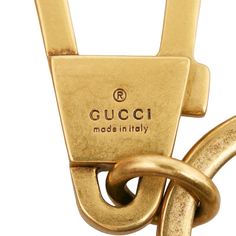 GUCCI グッチ ヴィンテージラベルモチーフ キーホルダー GUCCI グッチ ヴィンテージラベルモチーフ キーホルダー
