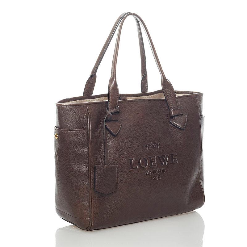 LOEWE（ロエベ） ヘリテージ トートバッグ ショルダーバッグ ブラウン