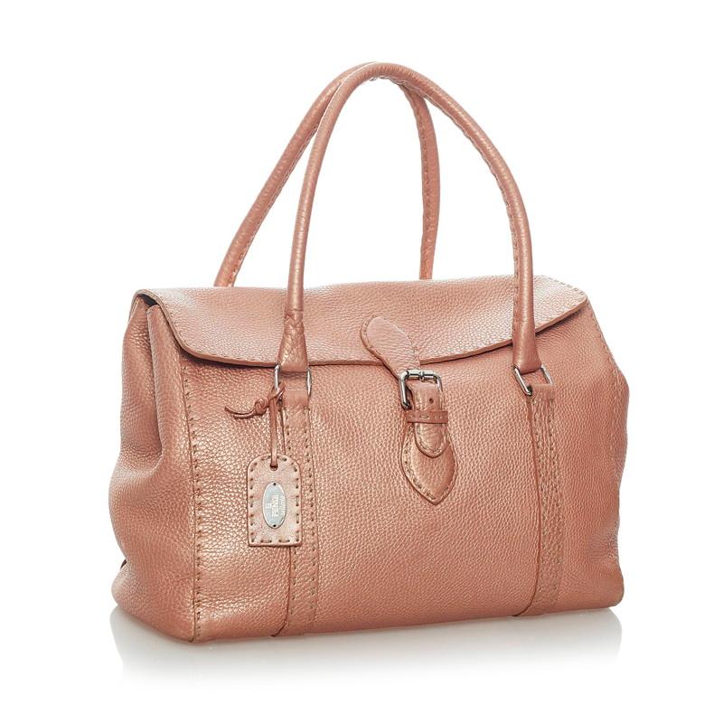 美品☆ フェンディ セレリア リンダ ハンドバッグ ピンク FENDI（フェンディ） セレリア リンダ ハンドバッグ ショルダーバッグ