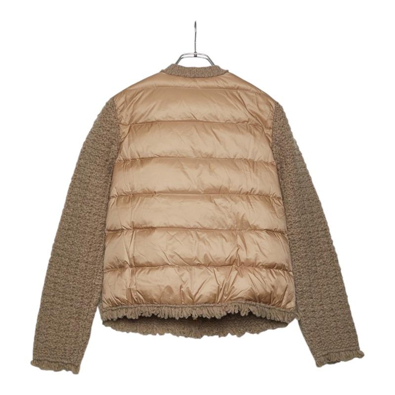 Maya Moncler Beige ダウンカーディガン ベージュ MONCLER Matte Jackets Down Short - Jacket Down Short トップス