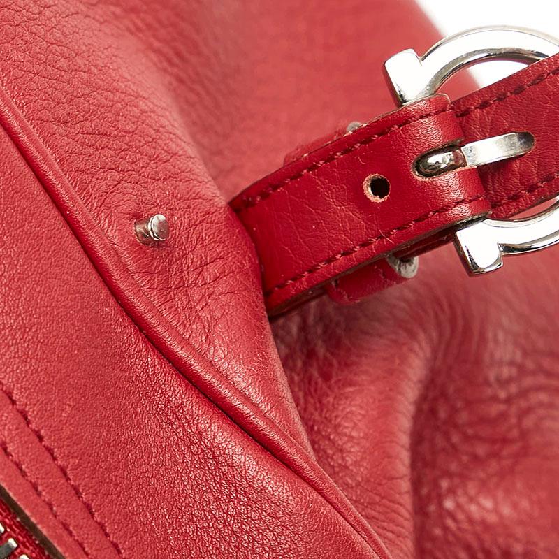 サルヴァトーレフェラガモ ガンチーニ ハンドバッグ AB-21 5815 レッド