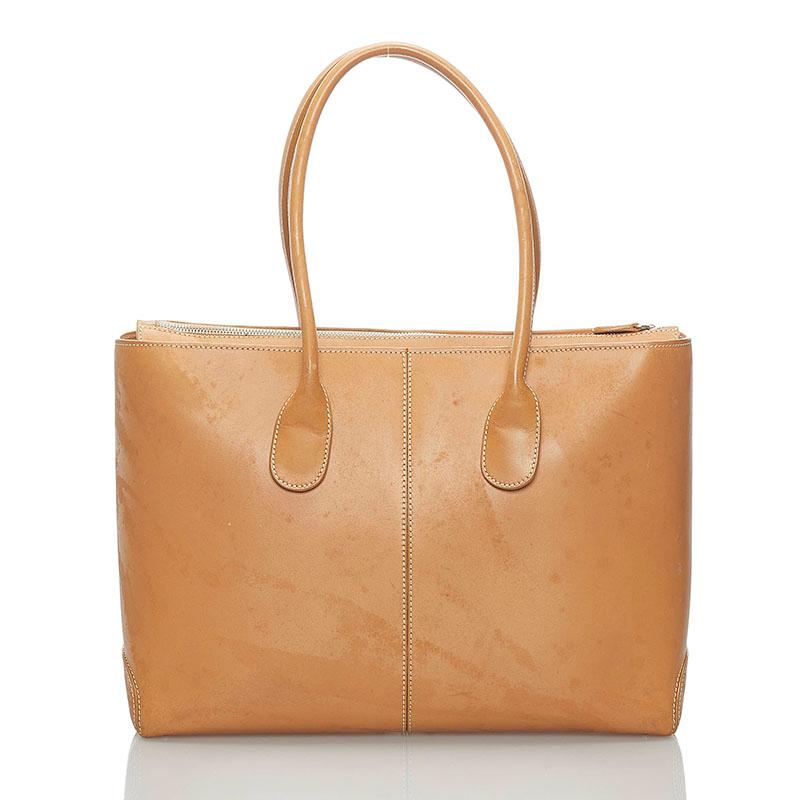 レザーマイクロバッグ ベージュ系 TOD'S(トッズ) ショルダーバッグ