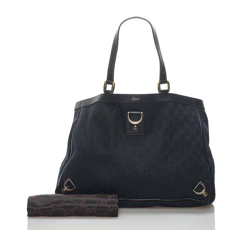 GUCCI グッチ GGキャンバス アビー トートバッグ 141472 ブラック 