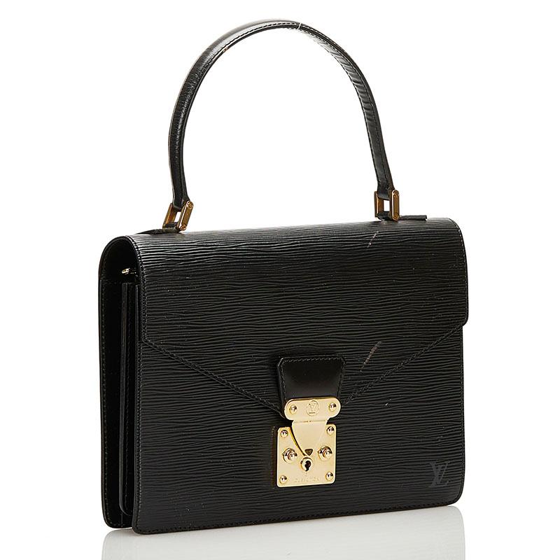 ルイ ヴィトン エピ コンコルド ハンドバッグ M52132 ノワール ブラック レザー レディース LOUIS VUITTON 【中古】 LOUIS VUITTON（ルイ・ヴィトン） ルイ ヴィトン エピ コンコルド