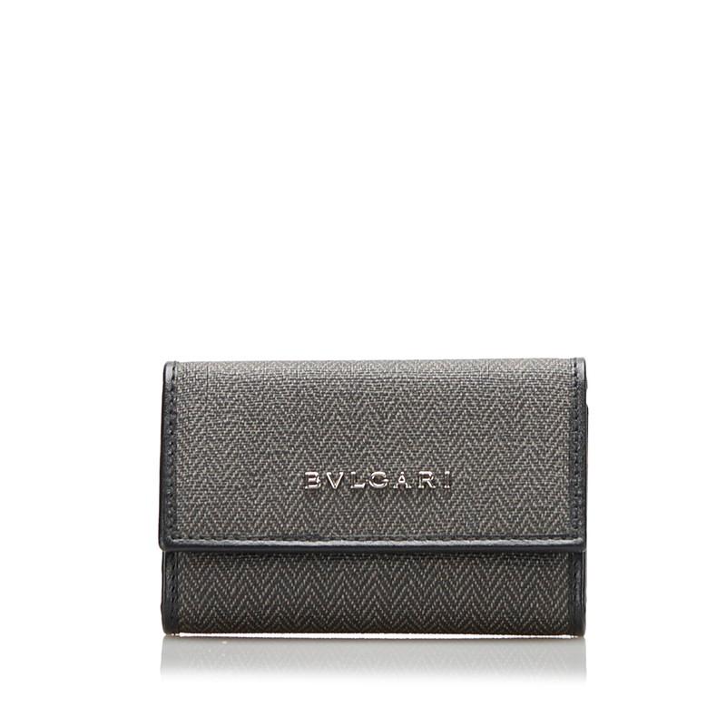 BVLGARI ブルガリ キーケース ウィークエンド 32583 ブラック グレー
