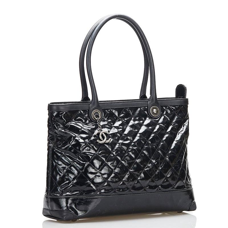CHANEL シャネル ココマーク マトラッセ トートバッグ ショルダー 