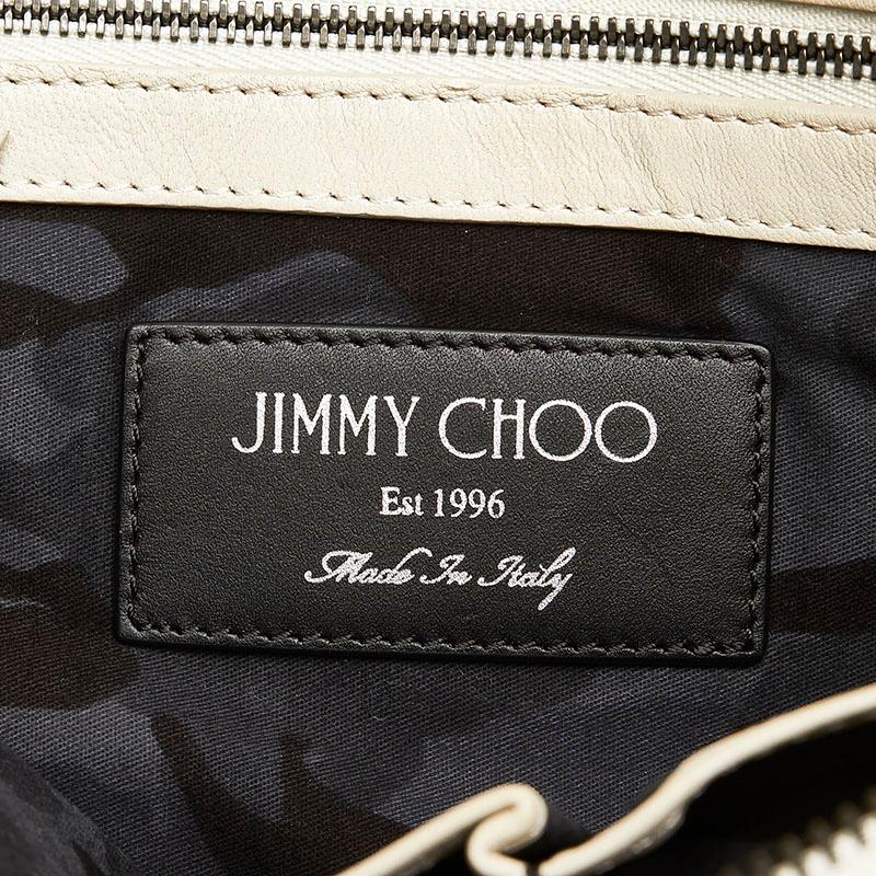 ジミーチュウ スタースタッズ クラッチバッグ セカンドバッグ ホワイト