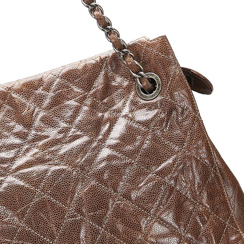 【美品★】シャネル　キャビアスキンマトラッセ　ココチャーム　チェーンバッグ CHANEL（シャネル） マトラッセ ココチャーム チェーン ショルダー