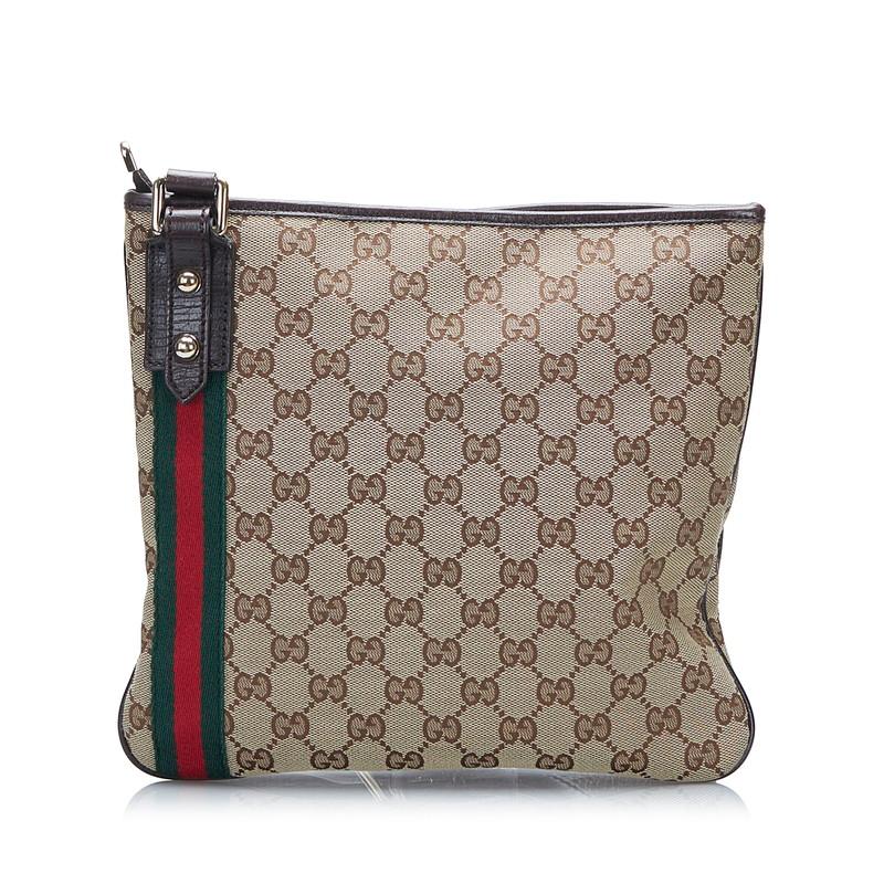 GUCCI（グッチ） GGキャンバス シェリーライン 斜め掛け ショルダー