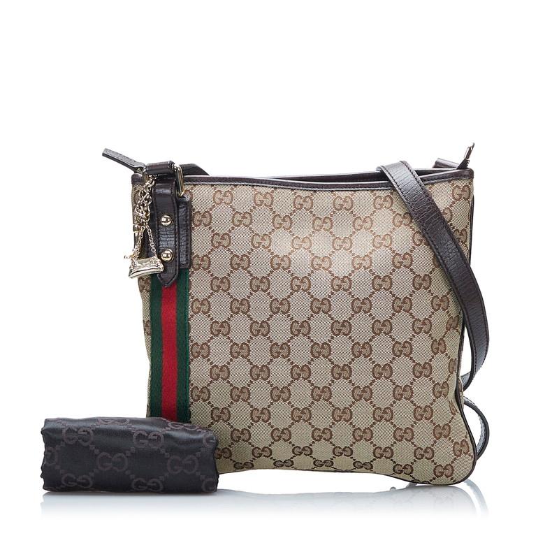 GUCCI（グッチ） GGキャンバス シェリーライン 斜め掛け ショルダー
