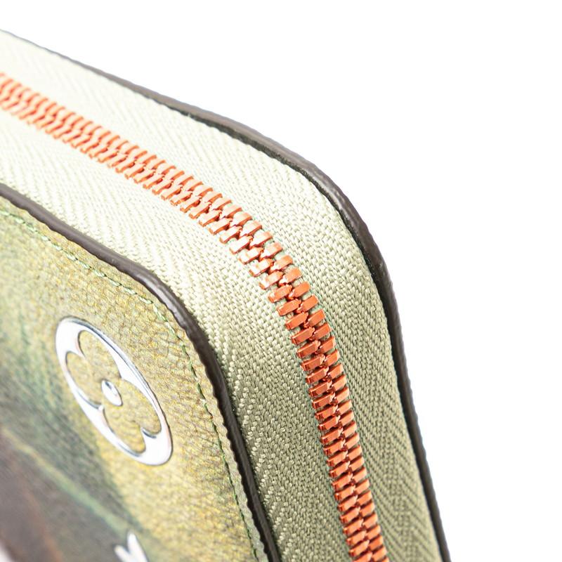 【売り尽くし】LOUIS VUITTON ルイヴィトン 長財布 マスターズコレクション ジッピーウォレット モナリザ ラウンドファスナー M64606    カーキ マルチカラー シルバー金具 レディース 美品【中古品】 LOUIS VUITTON】ルイヴィトン『マスターズコレクション モナリザ