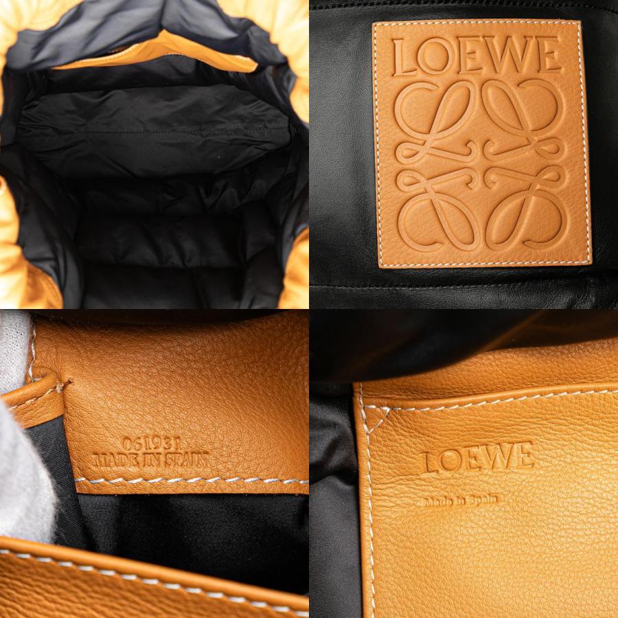 LOEWE（ロエベ） ヤゴ パフィー リュック バックパック ブラック
