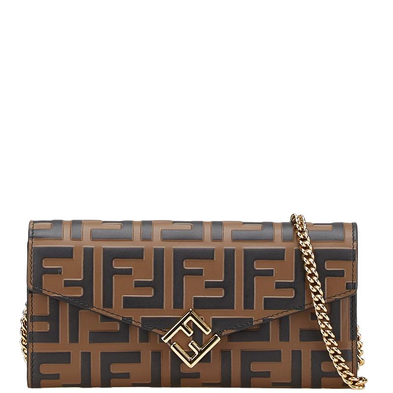 FENDI（フェンディ） FFダイアモンド チェーンウォレット 8M0365