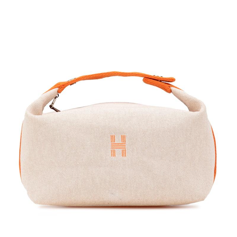 HERMES エルメス ブリッドアブラックGM ハンドバッグ オレンジ