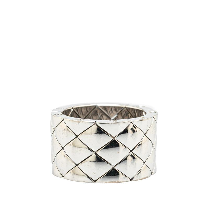 CHANEL（シャネル） マトラッセ ラージ リング 指輪 K18WG ホワイト